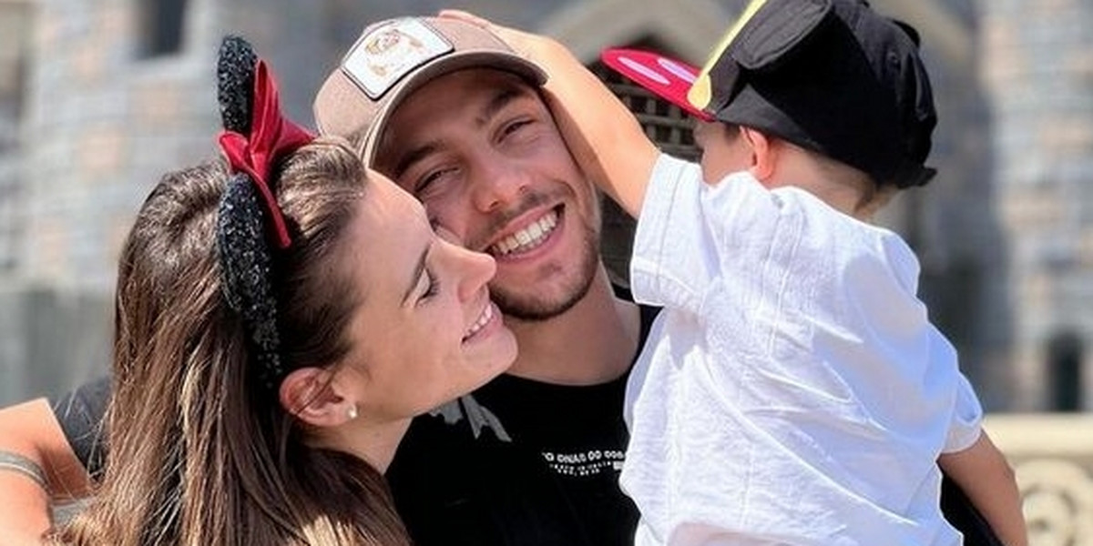 Fede Valverde z żoną Miną Bonino i ukochanym synkiem. 