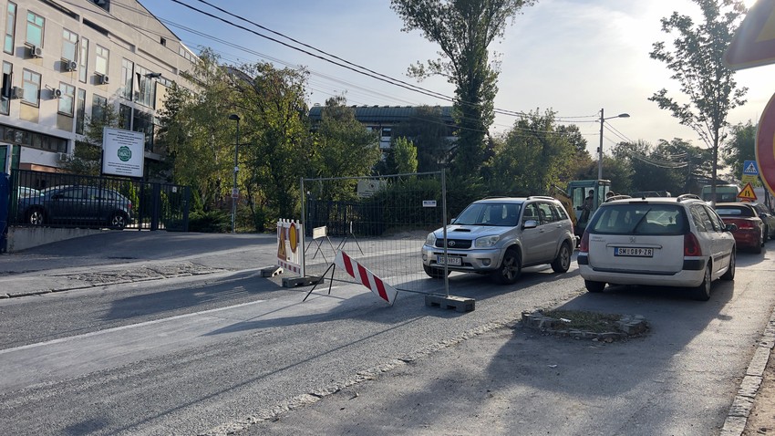 Radovi u Ulici Dragoslava Srejovića kod Bogoslovije