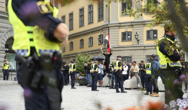 Paljenje Kurana na protestu u Stokholmu