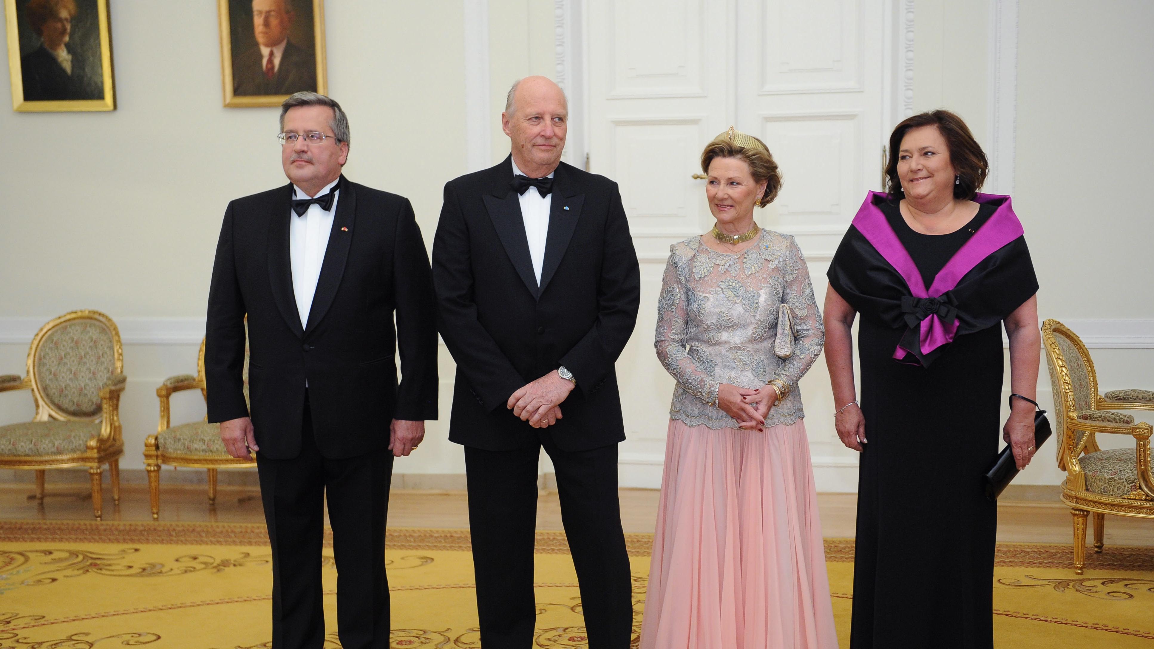 W Pałacu Prezydenckim przyjęcie na cześć norweskiej pary ...