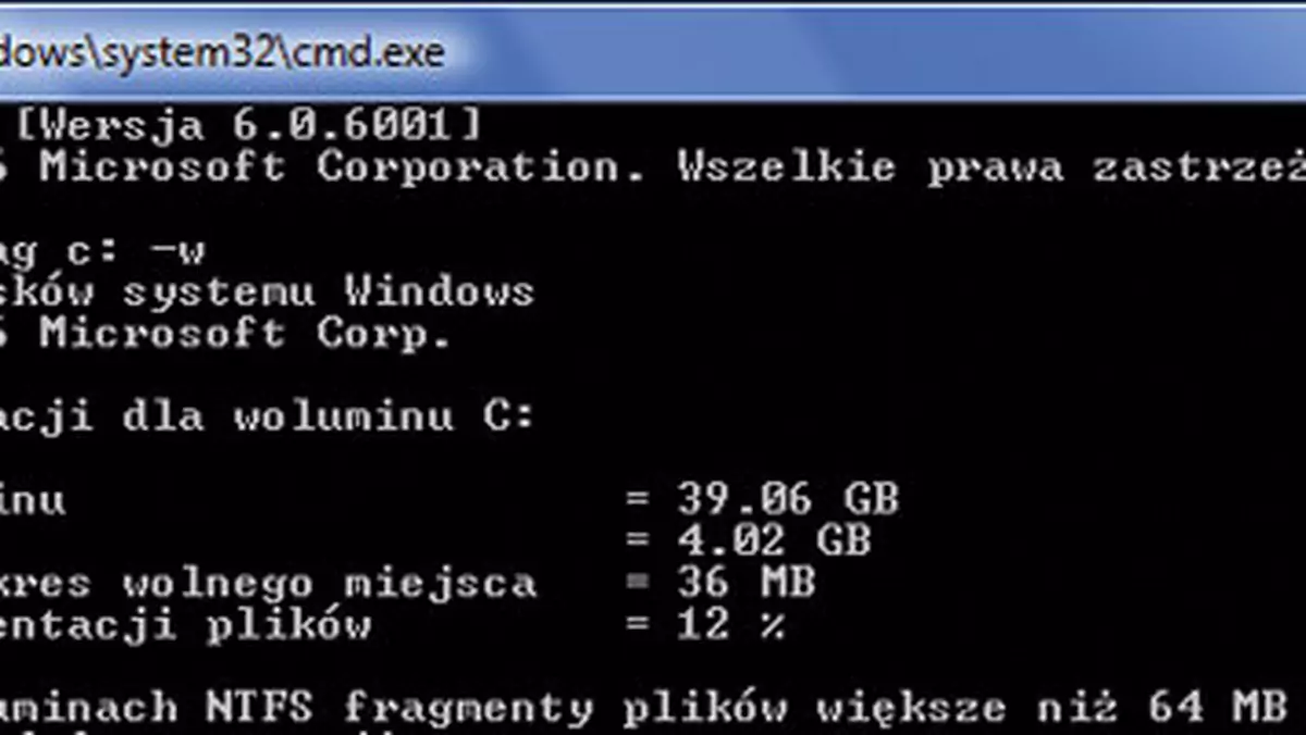 Windows Vista: dokładniejsza defragmentacja