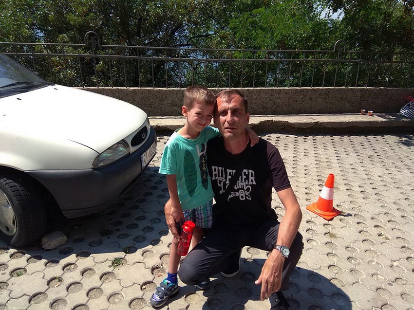 Nikola Dunović sa ocem Goranom