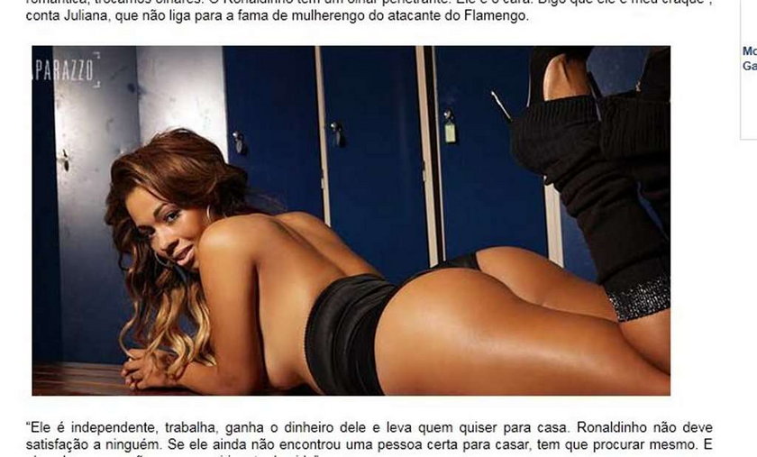 Sztuczne piersi usidlą Ronaldinho?