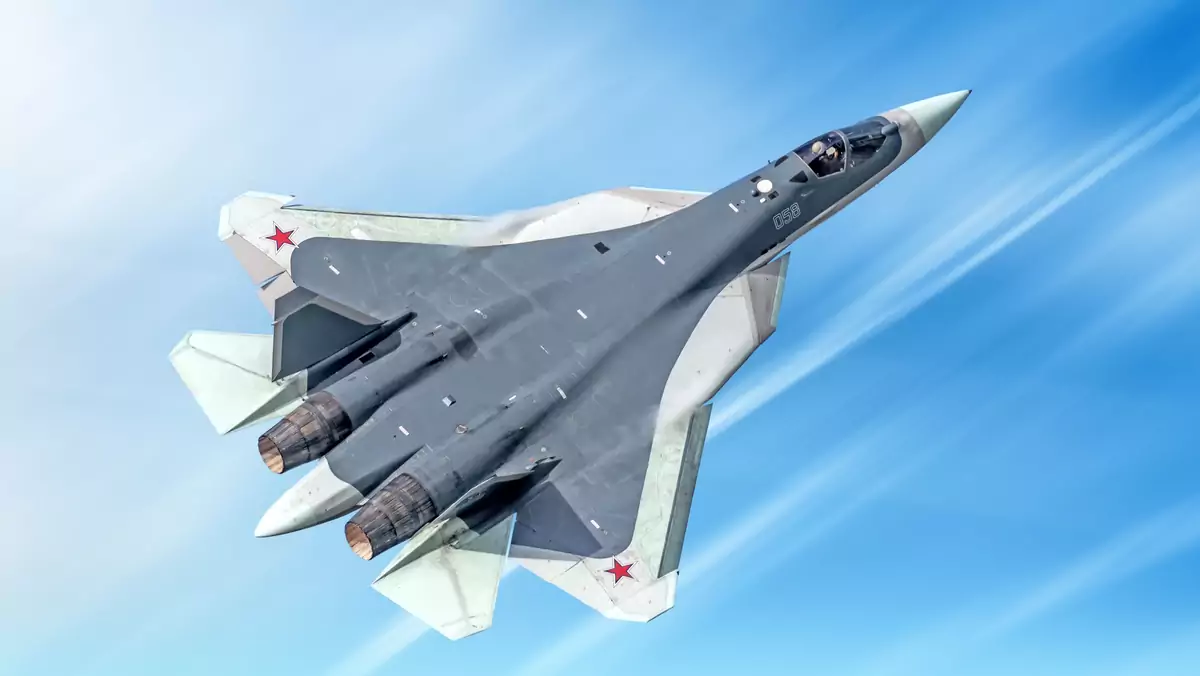 Na zdjęciu najnowszy rosyjski myśliwec Su-57