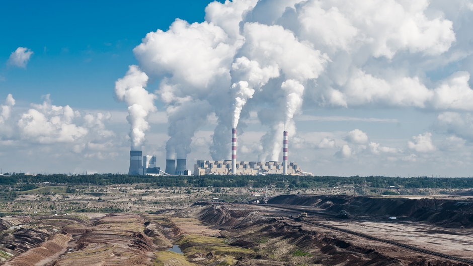 Za emisję CO2 trzeba płacić (na zdj. Elektrownia Bełchatów).