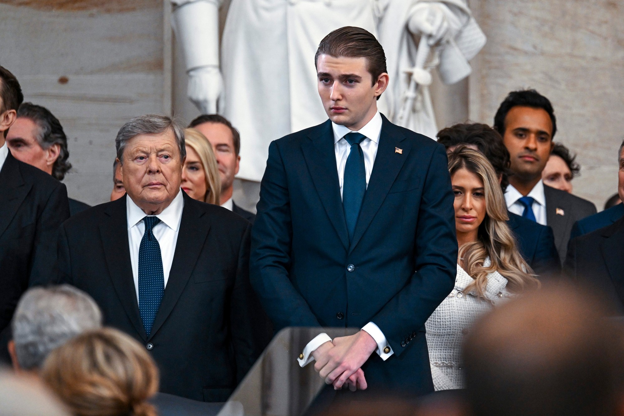 Inaugurácia Donalda Trumpa 2025: Barron Trump.