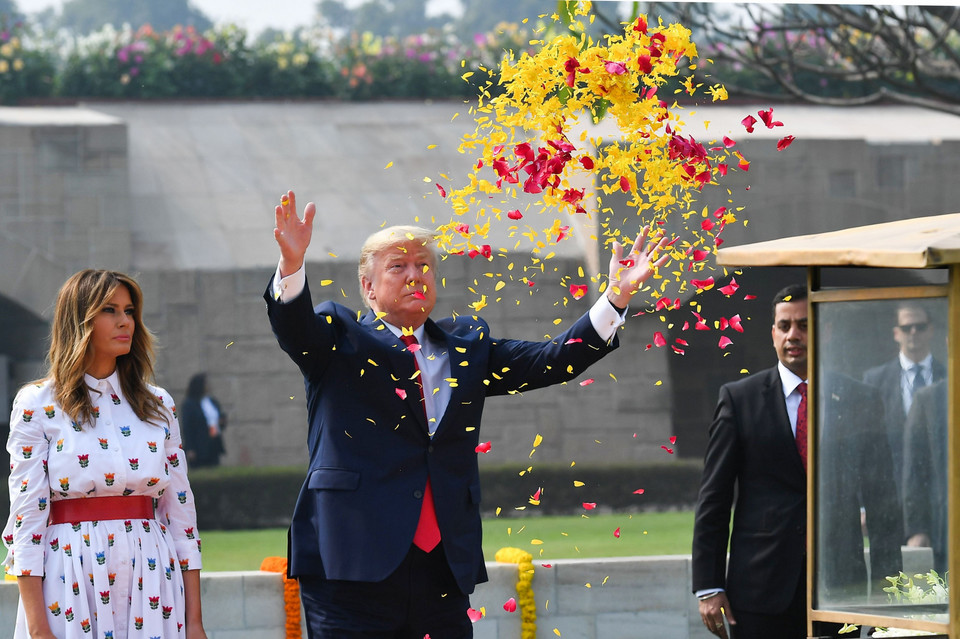 Donald Trump z wizytą w Indiach