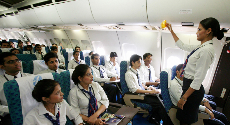 While flight attendants and flight crew are trained in basic first aid, some medical emergencies require a trained medical professional such as a doctor or nurse.