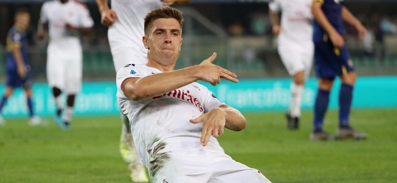 Liga włoska: Gol Piątka zapewnił AC Milan trzy punkty. Stępiński w debiucie "wyleciał" z boiska [WIDEO]