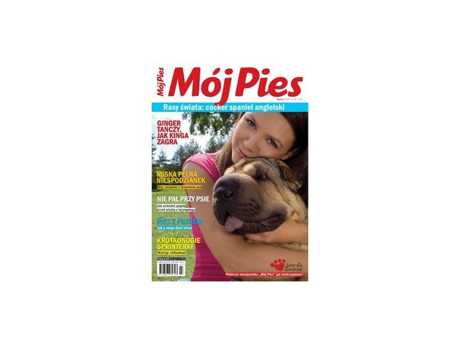 Kinga Rusin - okładka magazynu MÓJ PIES