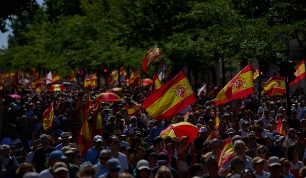 Protest u Madridu protiv vlade Pedra Sančeza