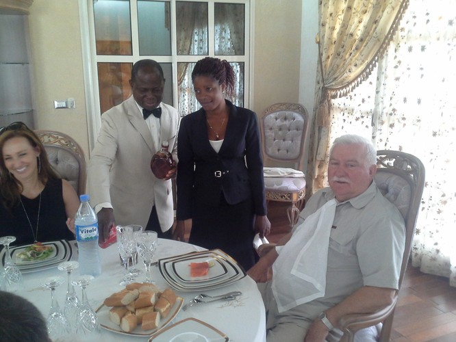 Lech Wałęsa w Togo