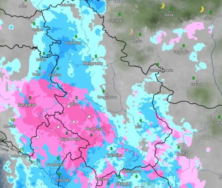 Nevreme na zapadu i jugozapadu Srbije