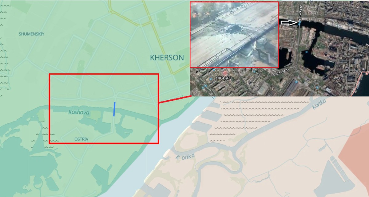 Zaatakowana przeprawa na Dnieprze