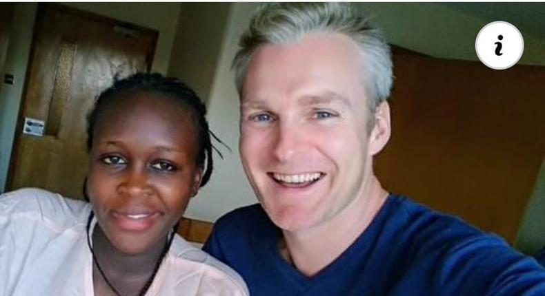 Felesta Nyamathira Njoroge and her boyfriend Marc De Mesel