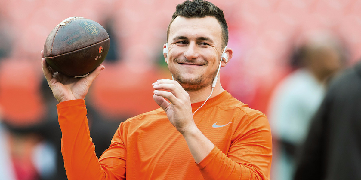 Johnny Manziel made a move that could mean a return to football is closer than expected