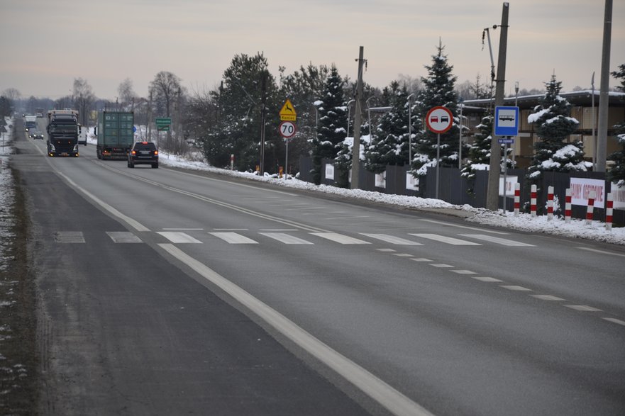 Przejścia dla pieszych na krajowej 91