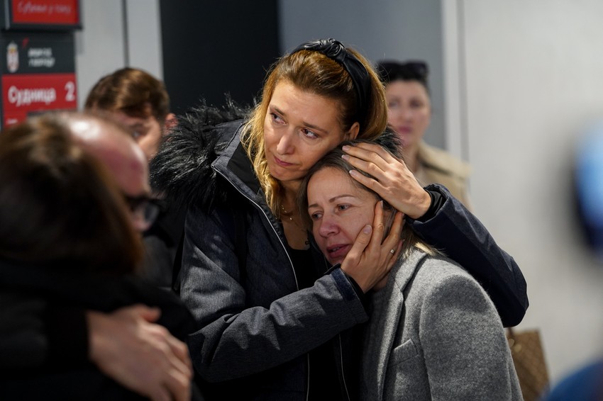 Potresne scene ispred sudnice