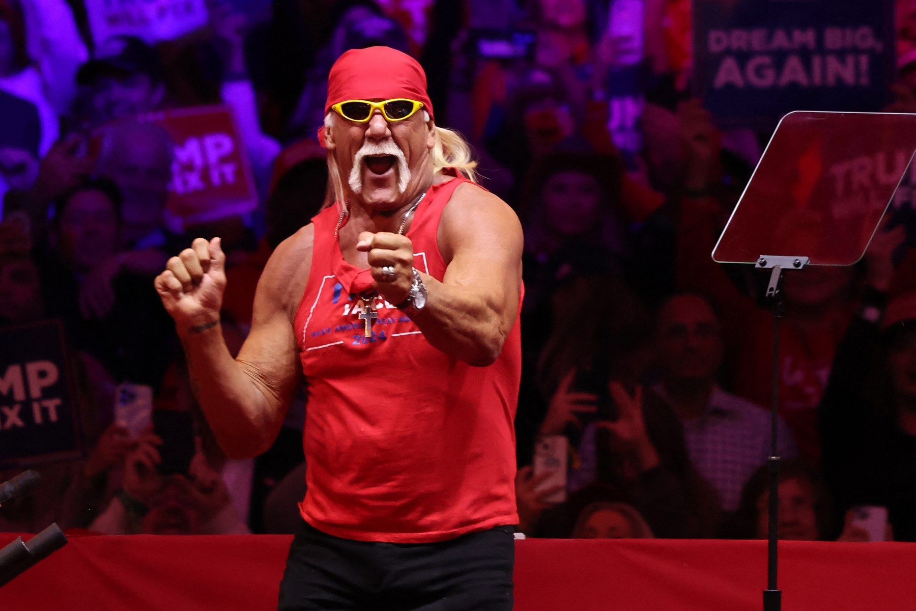 Legendárny wrestler a americký herec Hulk Hogan.
