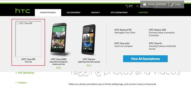 HTC One M9 pojawił się na kanadyjskiej stronie producenta