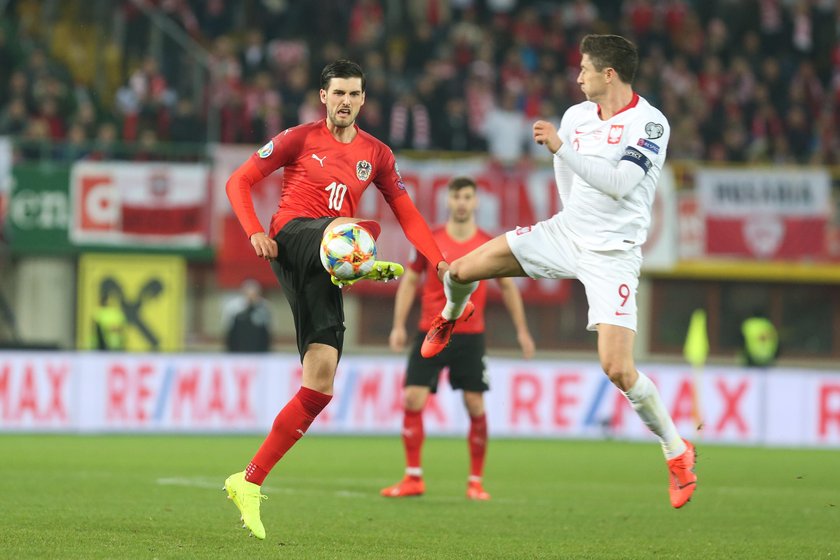 Pilka nozna. Eliminacje Euro 2020. Austria - Polska. 21.03.2019