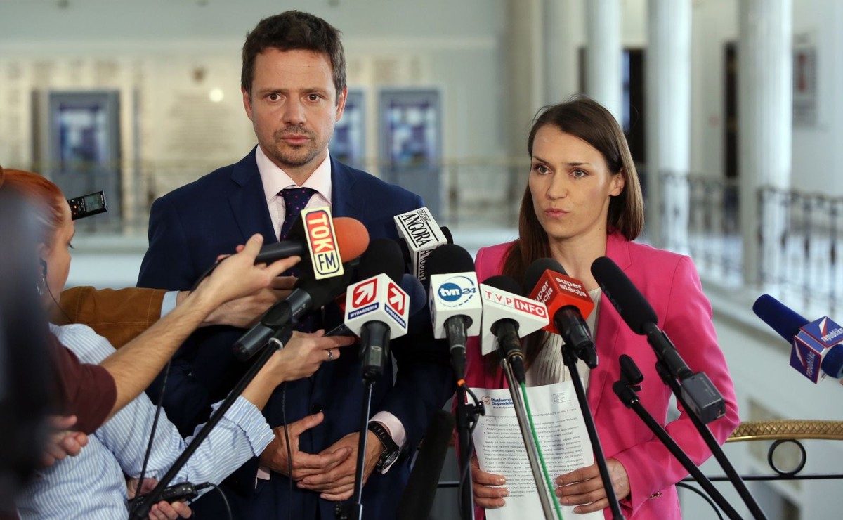 Rafał Trzaskowski i Agnieszka Pomaska