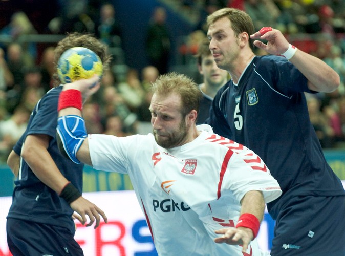 Artur Siódmiak w akcji w meczu z Argentyną