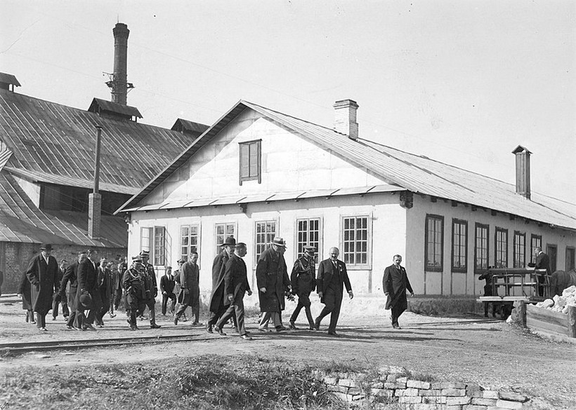 Huta Szkła „Niemen” w 1929 roku.