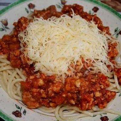 Ízletes bolognai spagetti