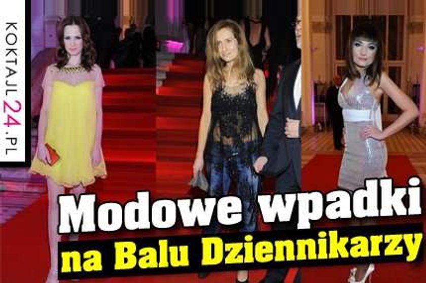 Modowe wpadki na Balu Dziennikarzy