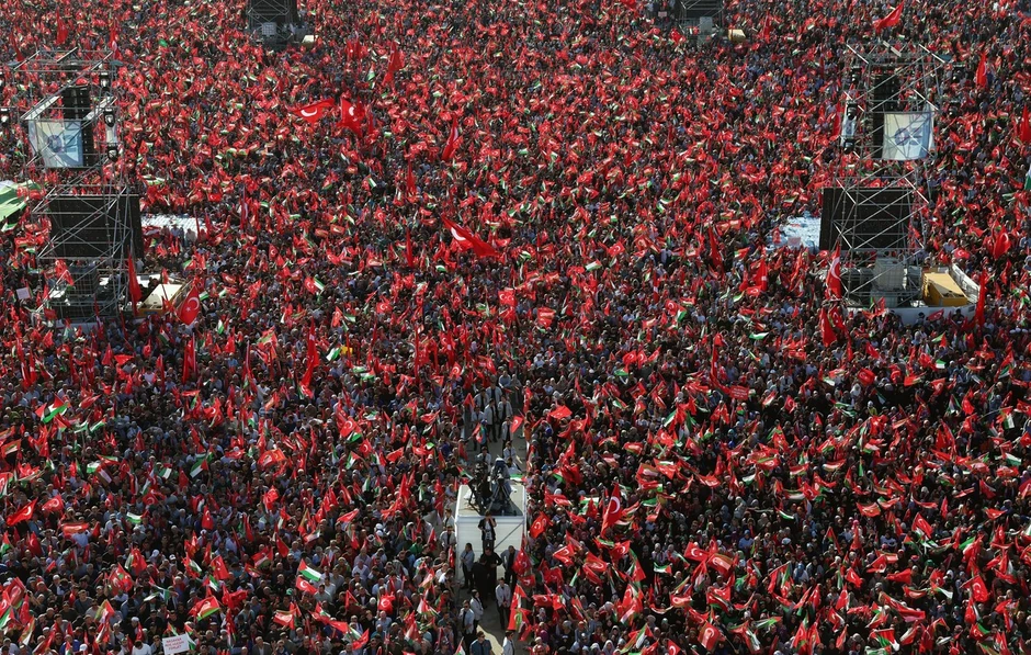 Miting podrške Palestini u Turskoj