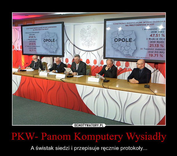 memy pkw liczenie głosów