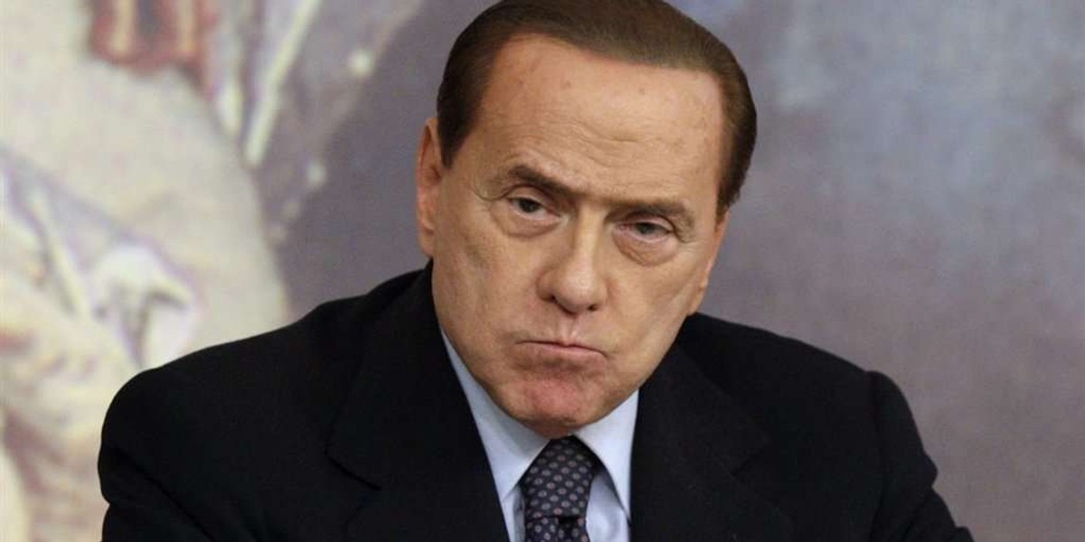 Berlusconi przewrócił się w łazience