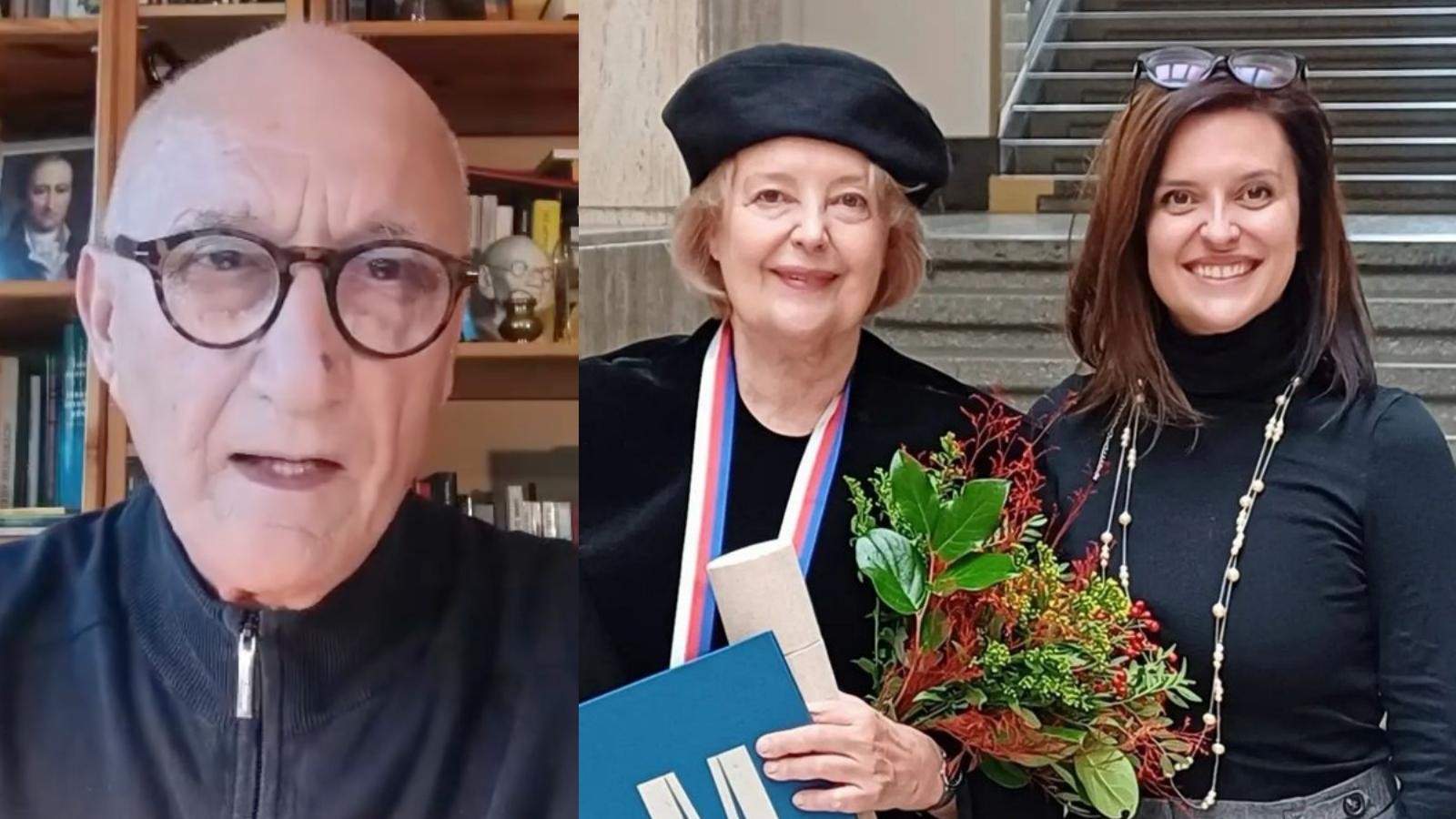 Jozef Banáš a Magda Vášáryová s dcérou Hanou Lasicovou. 