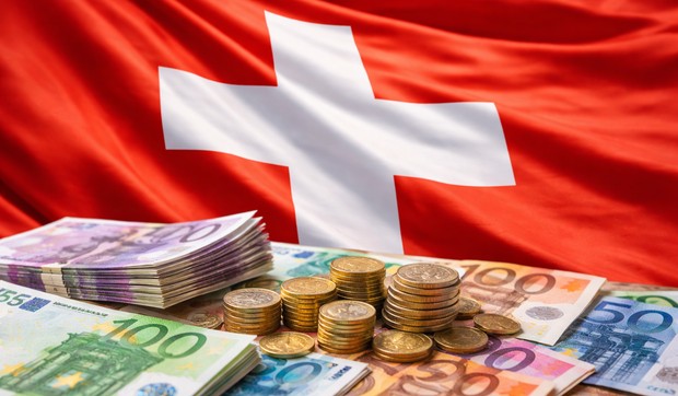 Švajcarska, evri