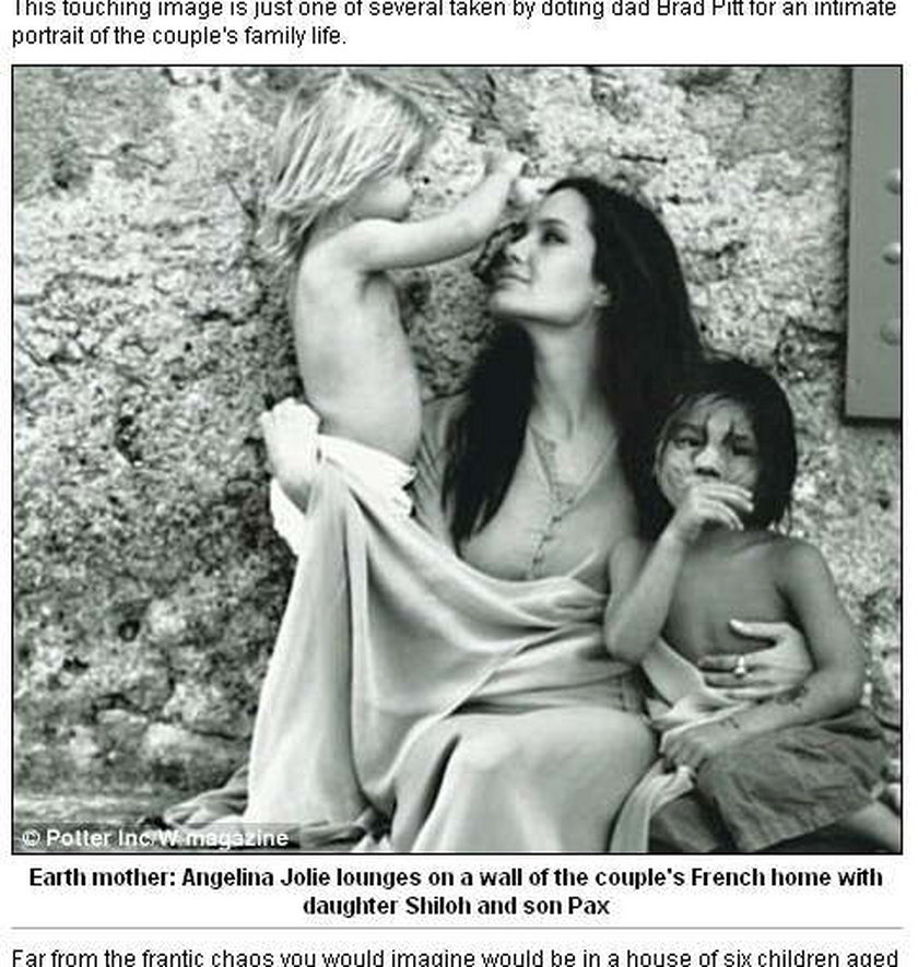 Zobacz zdjęcia Jolie autorstwa Pitta!