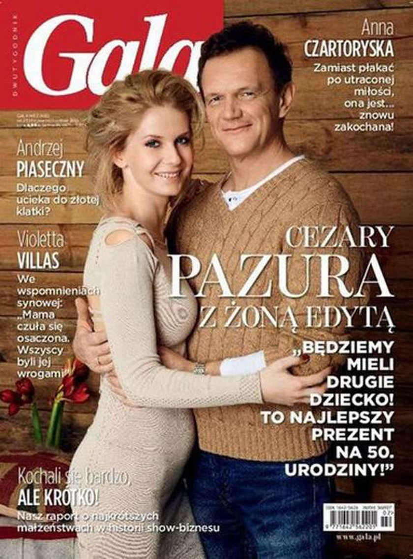 Cezary Pazura z żoną w Gali