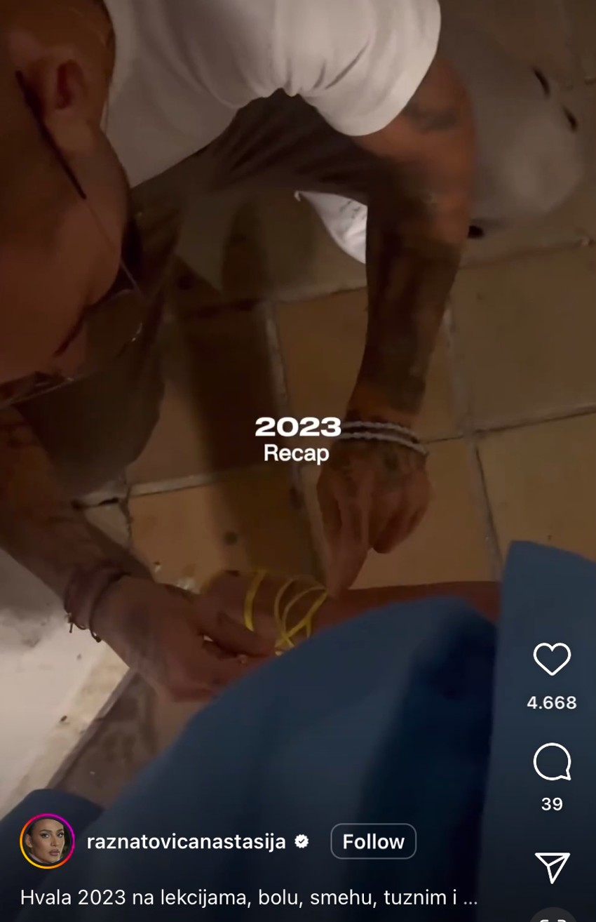 Anastasija i Nemanja, intimni momenti tokom godine