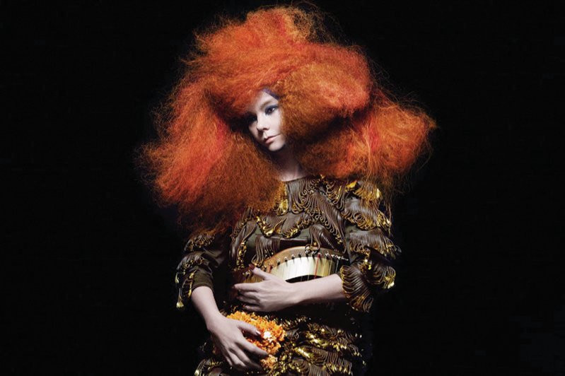 Björk w sesji do płyty "Biophilia"