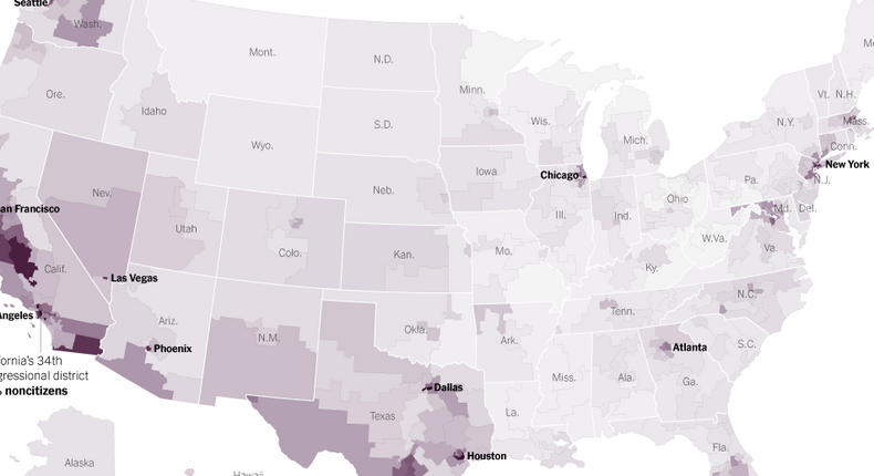 Should noncitizens be counted in America's political maps?