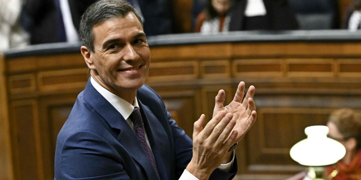 Premier Hiszpanii Pedro Sanchez.