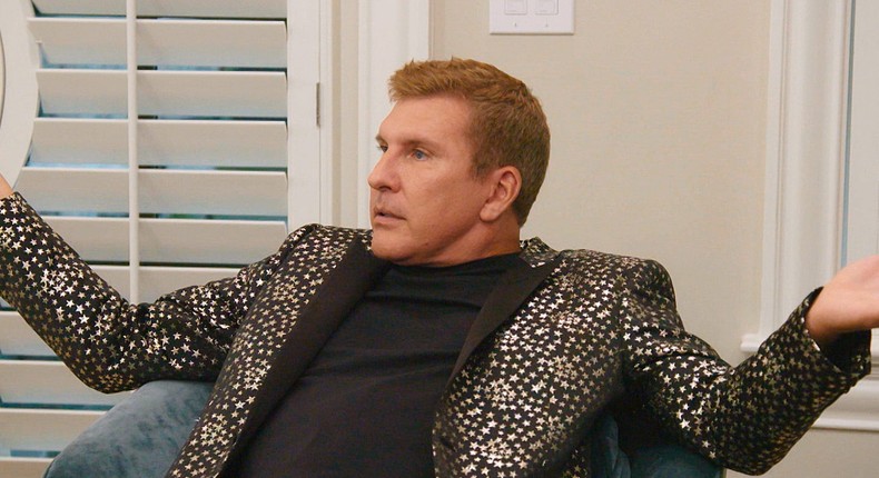 Todd Chrisley was convicted on charges of bank fraud and tax evasion in June 2022.Photo Bank via Getty Images