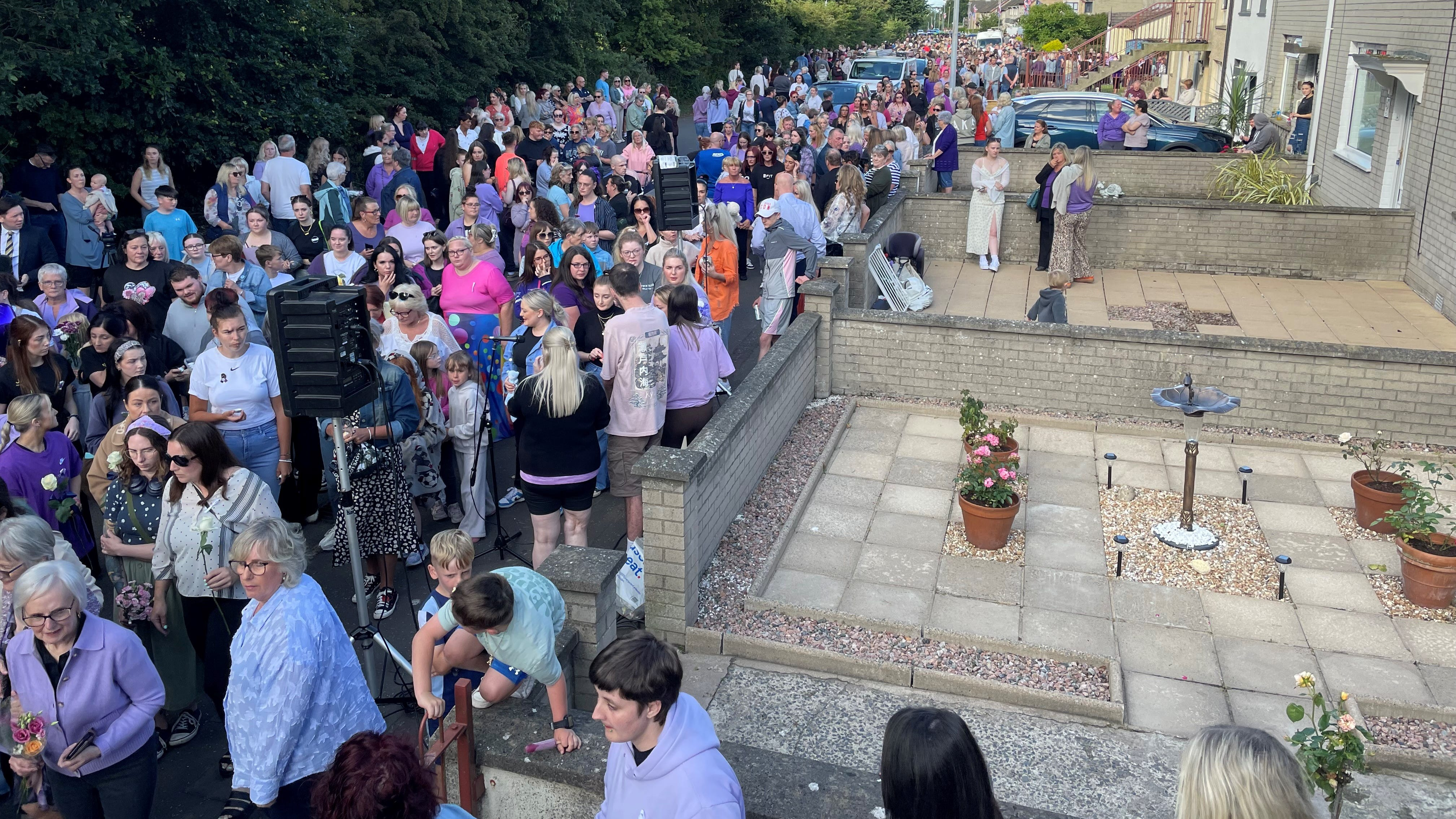 Sarah Montgomery murder: Hundreds attend vigil in Donaghadee