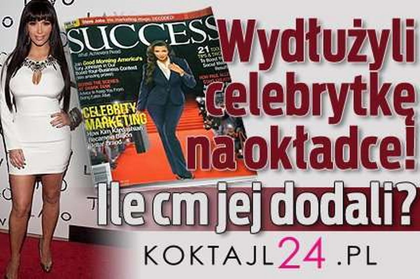 Kim Kardashian wydłużona na okładce