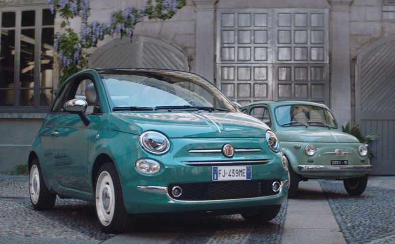 Fiat 500 Anniversario i jego przodek