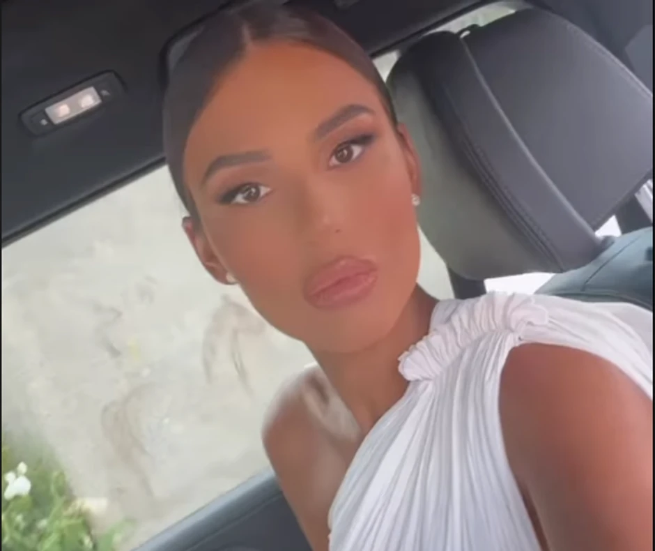 Anastasija Ražnatović na venčanju