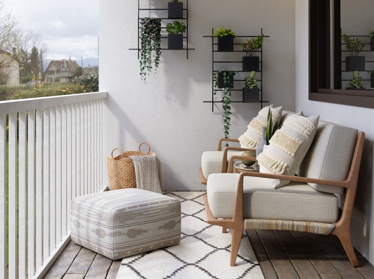 Balkon w bloku