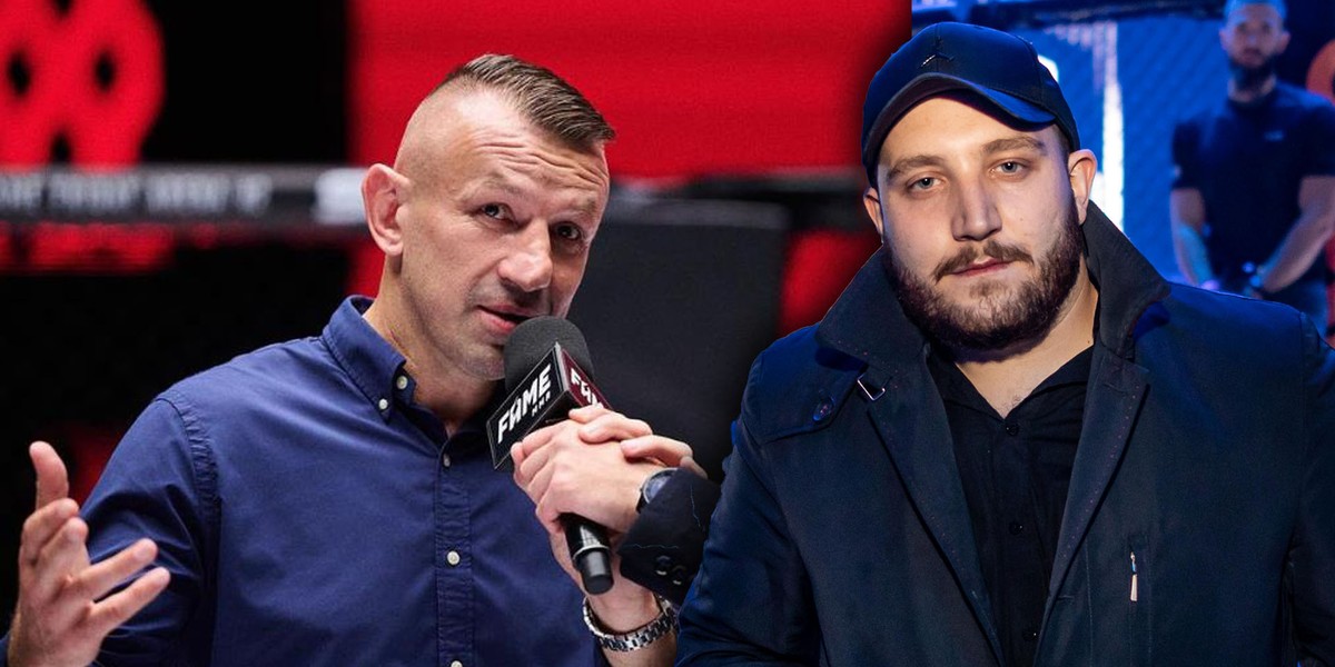 Tomasz Adamek i Michał "Boxdel" Baron.