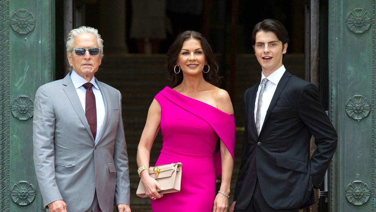 Michael Douglas, Catherine Zeta-Jones i Dylan Michael Douglas