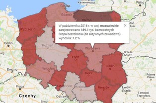 Wielka mapa polskiego bezrobocia. Ranking województw, miast i powiatów